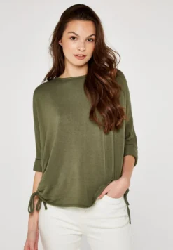 Apricot OVERSIZED DRAWSTRING - Langarmshirt - Khaki -Angebote Stil Tage Store 97b20afc10be4861801b9c9593565827 1