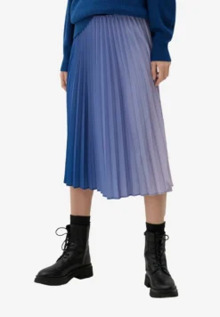 S.Oliver MIT PLISSEEFALTEN - A-Linien-Rock - Azurblau -Angebote Stil Tage Store 9b6a3e3649824c0a8671fa97f71ac0bc