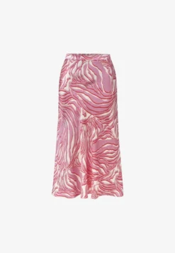 Ipekyol FLARED PATTERNED SATIN MIDI - A-Linien-Rock - Pink -Angebote Stil Tage Store 9d32d18d62b04af99969656e398d8410