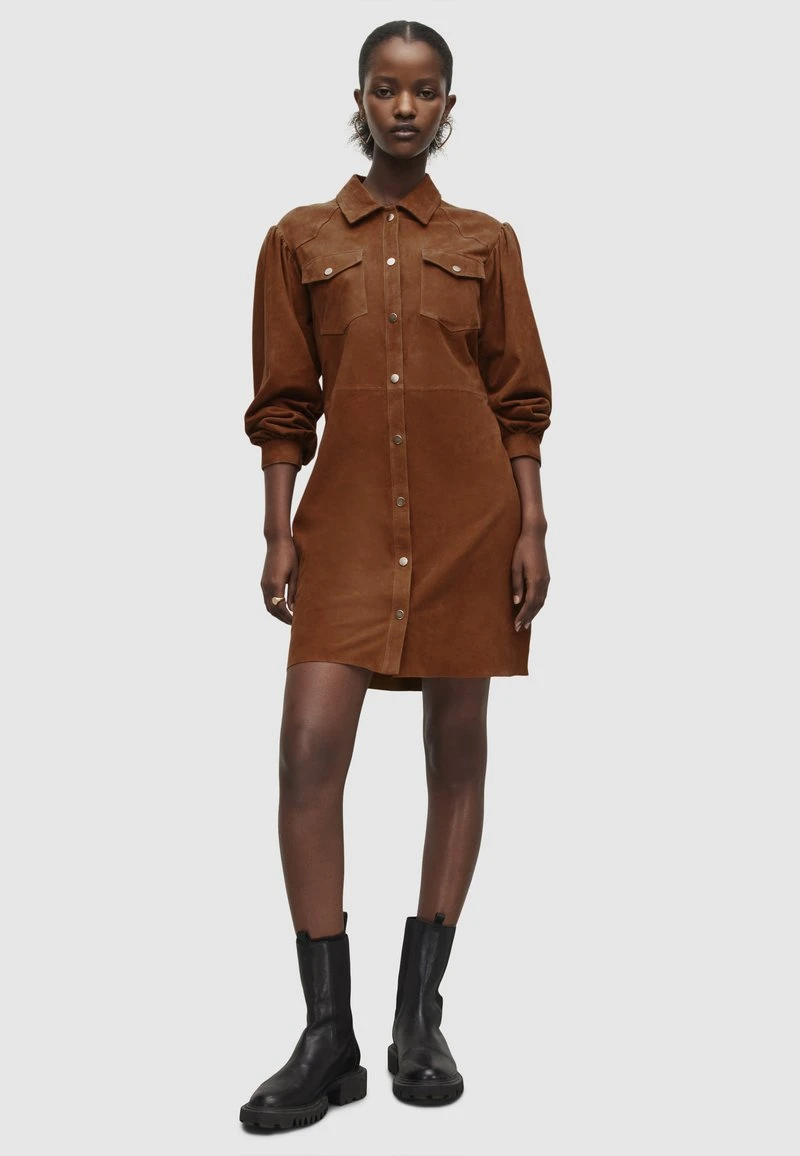AllSaints AVA LEA - Blusenkleid - Brown 6 AllSaints AVA LEA - Blusenkleid - Brown - Image 6