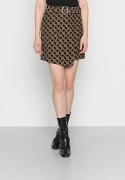 Nikkie NOOR PANTS - Stoffhose - Black/caramel -Angebote Stil Tage Store 9daeb17c1e754b4a8753753a455e7d09