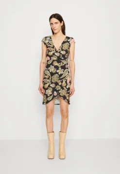 Anna Field Jerseykleid - Black/multi Coloured