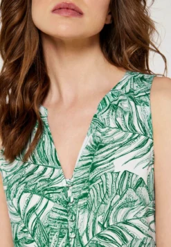 Apricot TROPICAL PRINT BUTTON - Bluse - Green -Angebote Stil Tage Store af3fb4d8efe74246b59fe0e1f6c20d5f