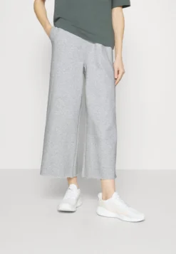 Calvin Klein Performance WIDE LEG CROPPED PANTS - Jogginghose - Athletic Grey Heather