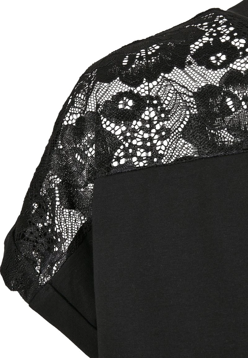 URBAN CLASSICS LADIES LACE TEE DRESS - Freizeitkleid - Schwarz 4 URBAN CLASSICS LADIES LACE TEE DRESS - Freizeitkleid - Schwarz - Image 4