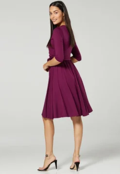 Z WIĄZANIEM W TALII - Freizeitkleid - Pflaume -Angebote Stil Tage Store b1ae62019e5f48c682aeb7d3f4a81540