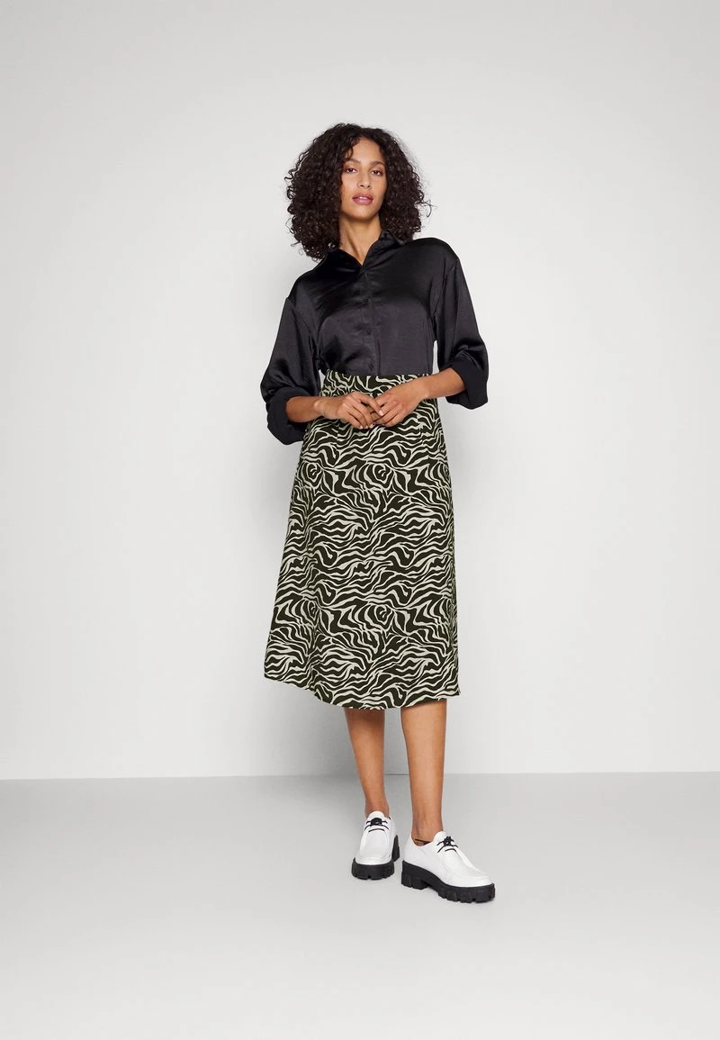 OBJLEONORA - Bleistiftrock - Blackaop/sandshell Animal 2 OBJLEONORA - Bleistiftrock - Blackaop/sandshell Animal - Image 2