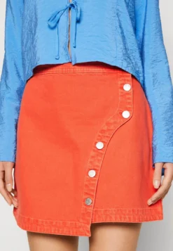 MIA SKIRT - Jeansrock - Orange -Angebote Stil Tage Store b4c686b5950c405c8177cd0fc6f0e3f3