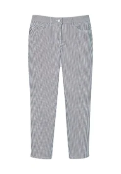 MIT STREIFEN - Stoffhose - Weiß Schwarz -Angebote Stil Tage Store c0377b314a2c4057ae1dbc7bf0cba22c