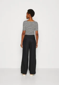 ESPRIT FLOW WIDE LEG - Stoffhose - Black -Angebote Stil Tage Store c522d1260fa74f90936cd81a661de6f4