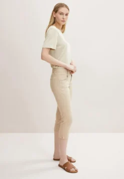 Tom Tailor ALEXA CAPRI - Jeans Shorts - Silver Ecru -Angebote Stil Tage Store c75733f10c3a4495b4a4eadfa9384637