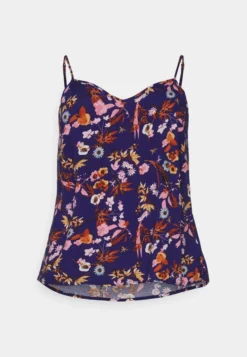 ONLY CARMAKOMA CARNOVA LIFE PARIS SINGLET - Bluse - Peacoat/camilla -Angebote Stil Tage Store c75ecede7ad34d788d8325109d0a7511