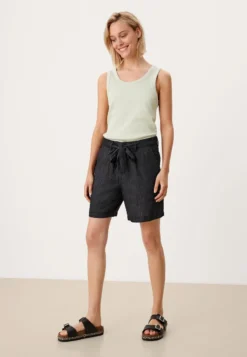 S.Oliver MIT BINDEGÜRTEL - Shorts - Blue Graphite Mela -Angebote Stil Tage Store c900196208704a2784035326312bc730 1