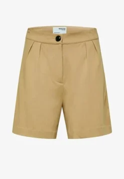 Selected Femme ELEGANTE - Shorts - Beige -Angebote Stil Tage Store c9e13a3f30a5467394c6df8eff08885c