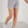 LELA SLIM FIT - Shorts - Grey-melange