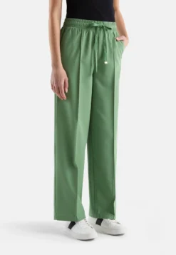 United Colors Of Benetton FLOWY WITH DRAWSTRING - Stoffhose - Green