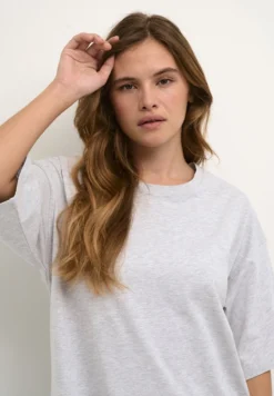 Kaffe KAEDNA - Jerseykleid - Light Grey Melange -Angebote Stil Tage Store d18daf687cc0426999f9641395279d3f