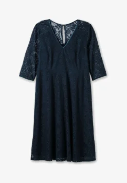 Sheego Cocktailkleid/festliches Kleid - Nachtblau -Angebote Stil Tage Store d718fb4e98d540d1914b7162be66ee23