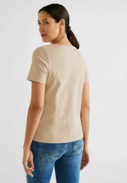 STREET ONE FOLIENPRINT - T-Shirt Print - Beige -Angebote Stil Tage Store da38adc1ee1d415e99cfc8e240429668