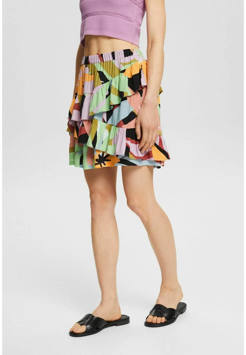 Edc By Esprit MIT VOLANTS - A-Linien-Rock - Multicoloured 1 Edc By Esprit MIT VOLANTS - A-Linien-Rock - Multicoloured