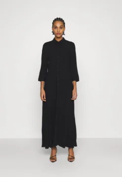 YASSAVANNA LONG SHIRT DRESS - Maxikleid - Black