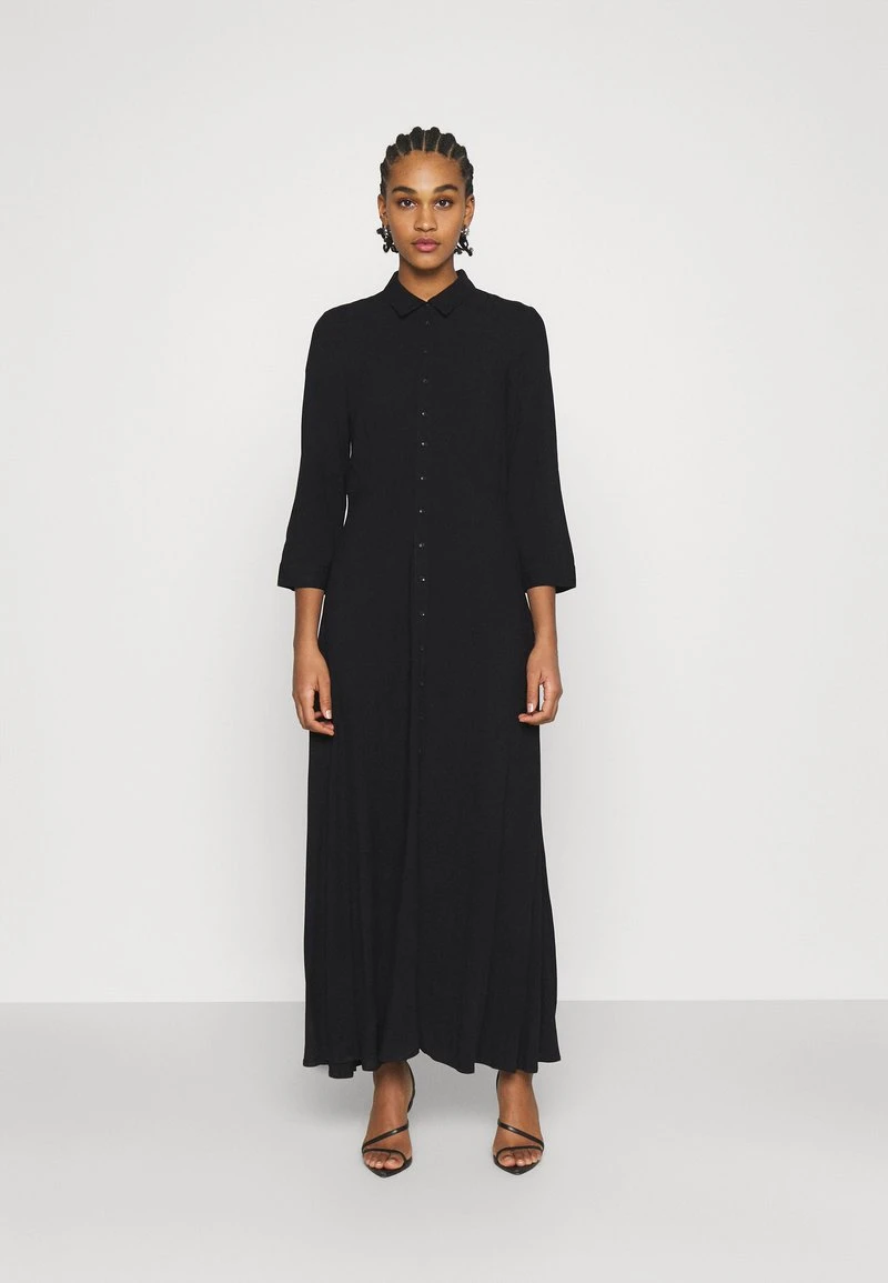 YASSAVANNA LONG SHIRT DRESS - Maxikleid - Black 1 YASSAVANNA LONG SHIRT DRESS - Maxikleid - Black