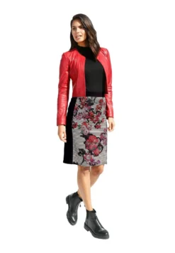 Bleistiftrock - Schwarz/multicolor