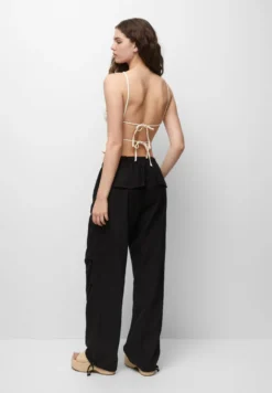 PULL & BEAR OPEN-BACK GATHERED - Top - Sand -Angebote Stil Tage Store e1033dad72d84a69b67a4b47cc9b8a6a