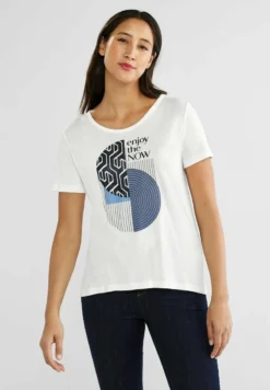 STREET ONE MIT PART - T-Shirt Print - Weiß