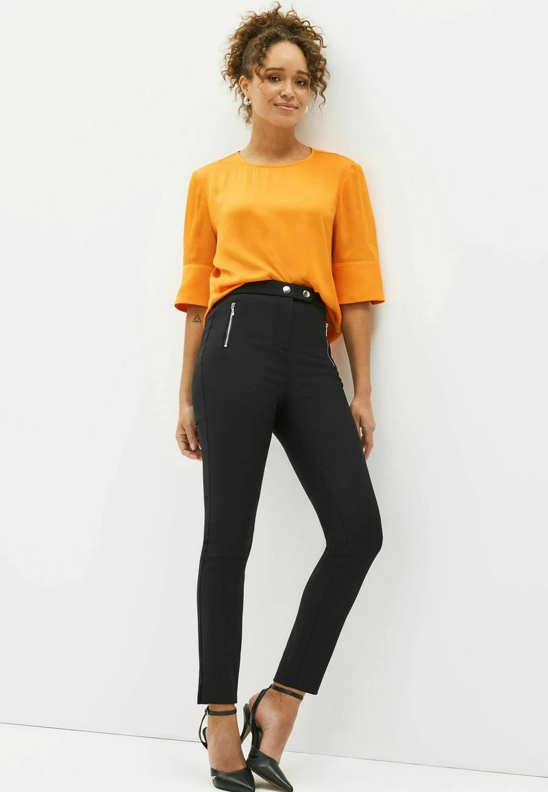 Next ELASTIC BACK ZIP DETAIL STANDARD - Stoffhose - Black 2 Next ELASTIC BACK ZIP DETAIL STANDARD - Stoffhose - Black - Image 2