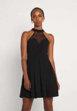 Wal G BERNICE SKATER DRESS - Jerseykleid - Black