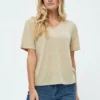 Peppercorn MARINA V-NECK - T-Shirt Basic - Feather Gray