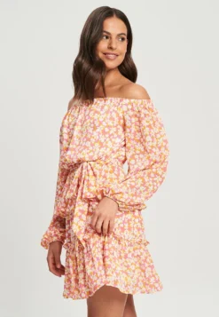Tussah LORELEI MINI - Freizeitkleid - Aria Floral Orange And Pink -Angebote Stil Tage Store fa15bc56e04443c497341fc6d6e0620f